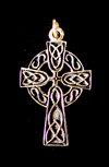 Keltiskt kors hänge i brons.