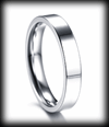 4 mm slät ring i rostfritt stål.