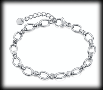 Elegant armband för henne - rostfritt stål.