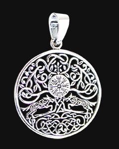 Unikt halsband i Äkta silver med vägvisaren.