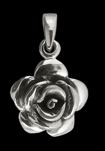 " Rose for her" roshänge i Äkta silver.