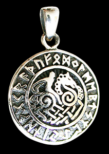 Stor. Oden och Sleipner i ett snyggt hängsmycke.