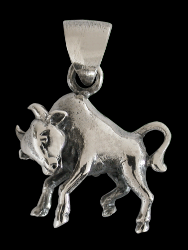 3.5 gr. Stjärntecken halsband oxen i Äkta silver.