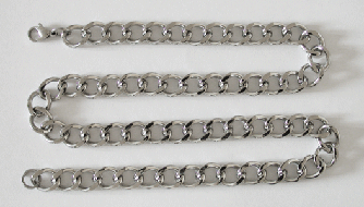 Halsband i stål. 10 mm.