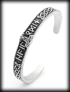 Tors hammare armband i rostfritt stål.