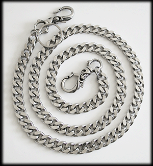 Plånboks kedja / nyckelring kedja i rostfritt stål.