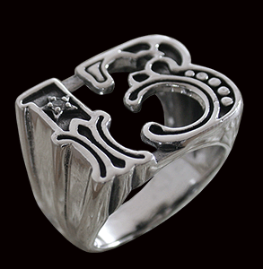 13 Ring med bling i Äkta silver.