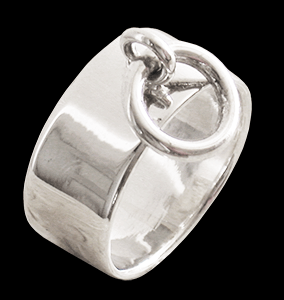 8.5 mm. O-ring i Äkta silver.