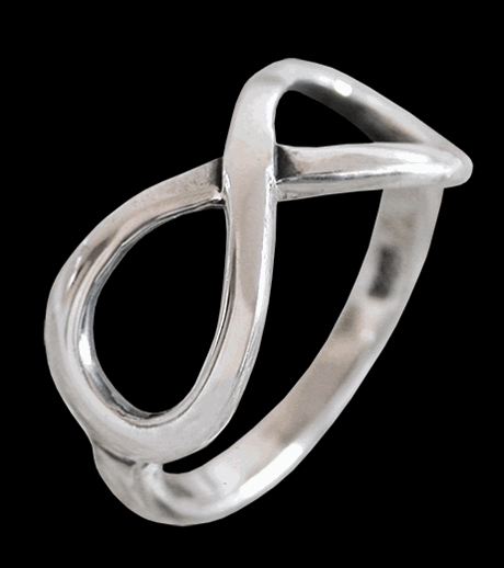 Infinity ring i Äkta silver.