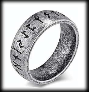 8 mm. Run ring i grått rostfritt stål.