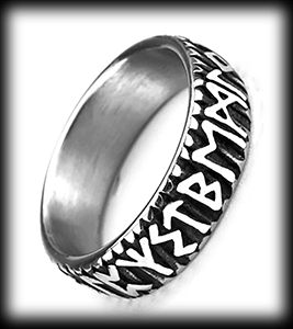 7 mm. Snygg runring i stål.