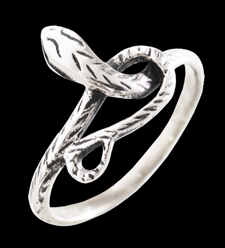 Liten nätt orm ring i Äkta silver.