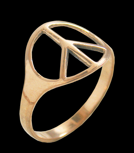 PEACE ring i Brons.