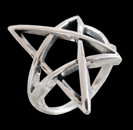 Pentagram ring.