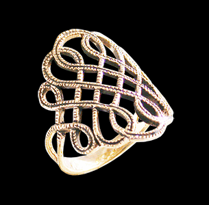 Elegant brons ring.