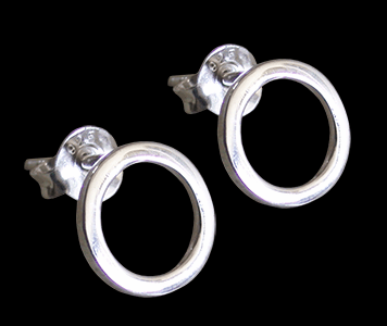 "Circle earrings" Örhängen i Äkta silver.