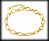 Elegant armband för henne - guldpläterat rostfritt stål.