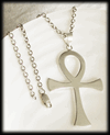Stort Ankh halsband / Ankhkors hänge i Äkta silver..