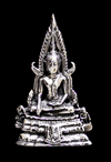 Thailänsk Buddha i Äkta silver.