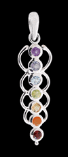 Chakra halsband i Äkta silver.