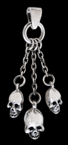 Death on a chain - Döskalle hänge i Äkta silver.