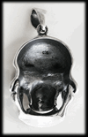 "Happy scull" dödskalle halsband i Äkta silver.