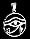 Guden Horus halsband i Äkta silver.