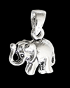 Ett litet elefant halsband i Äkta silver.