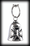 Angel bell / Guardian bell smycke med Malteserkors i rostfritt stål.