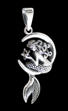 Little mermaid (sjöjungfru) halsband i Äkta silver.