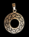 Hängsmycke keltisk cirkel i brons.