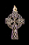 Keltiskt kors hänge i brons.