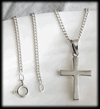 Traditionellt kors halsband i Äkta silver.