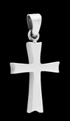 Snyggt stilren kors halsband i Äkta silver.