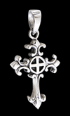 Kors med solkors i Äkta silver.