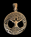 Livets träd i brons - Yggdrasil halsband med Keltisk touch.