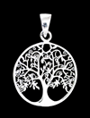 21 mm. Otroligt vackert livets träd hänge i Äkta silver.