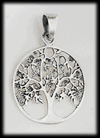 21 mm. Otroligt vackert livets träd hänge i Äkta silver.