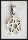 18.5 mm. Litet Pentagram hänge i Äkta silver.