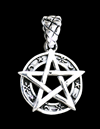 21.5 mm. Pentagram hänge i Äkta silver.