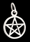 13.5 mm. Pentagram hänge i Äkta silver.