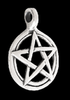 27 mm. Pentagram smycke - Pentagram hänge i Äkta silver.