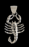 2.7 gr. Stjärntecken halsband skorpion i Äkta silver.