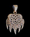 4 gr. Keltisk björntass hänge i brons.