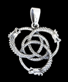 Ouroboros hänge i Äkta silver.