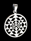 Sri Yantra halsband i Äkta silver.