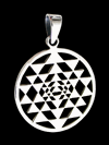 Sri Yantra halsband i Äkta silver.