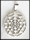 Sri Yantra halsband i Äkta silver.