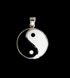 11 mm. Litet Yin & Yang hänge i Äkta silver.