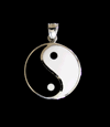 11 mm. Litet Yin & Yang hänge i Äkta silver.